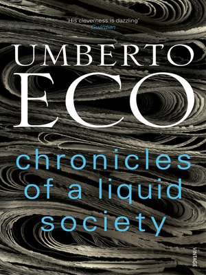 cover image of Chronicles of a Liquid Society